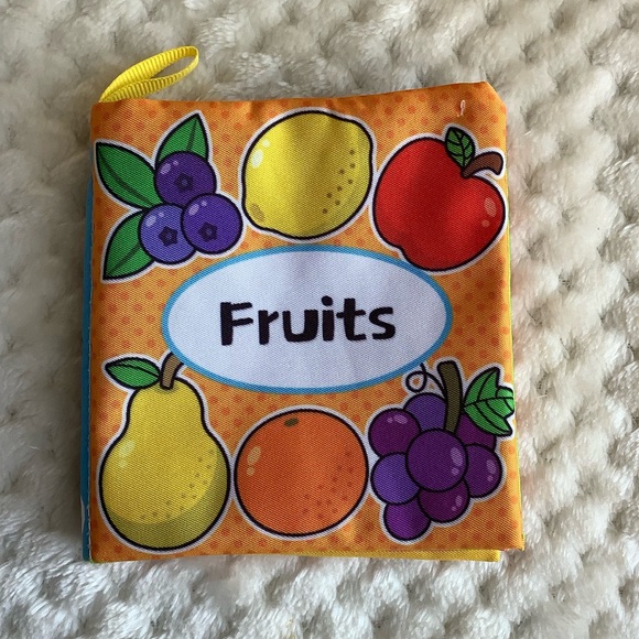 My First Picture Books Fruits Soft Book Learning Sensory Baby Toy - Picture 1 of 4